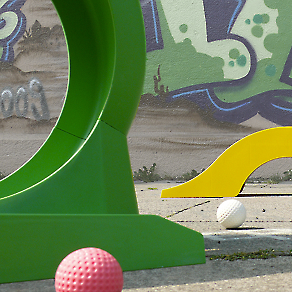Mobiles Minigolf Set