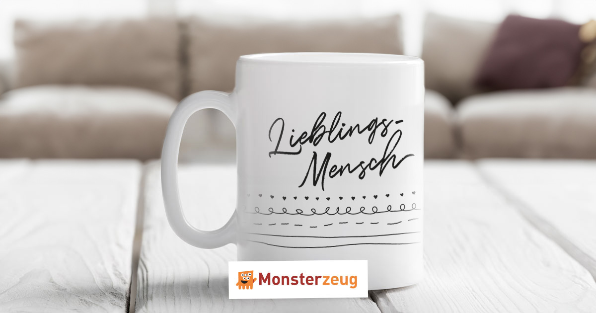 LP Tasse Kaffeebecher Leblngsmensch Mt Spruch, Geschenk Der