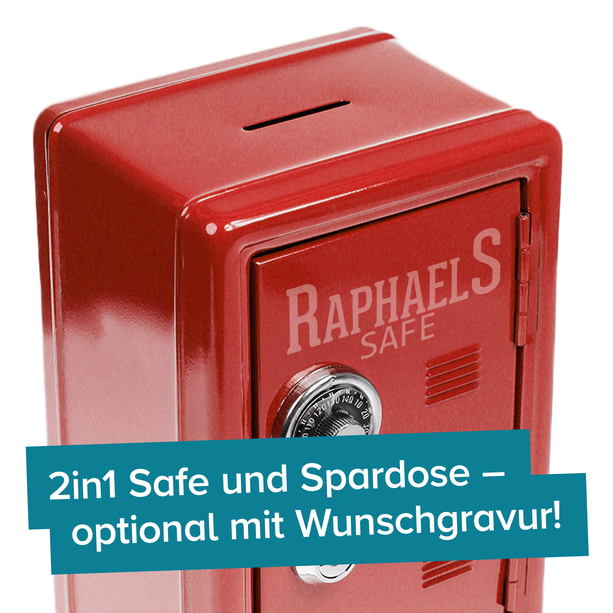 Spardose Tresor - rot 3581 - 2