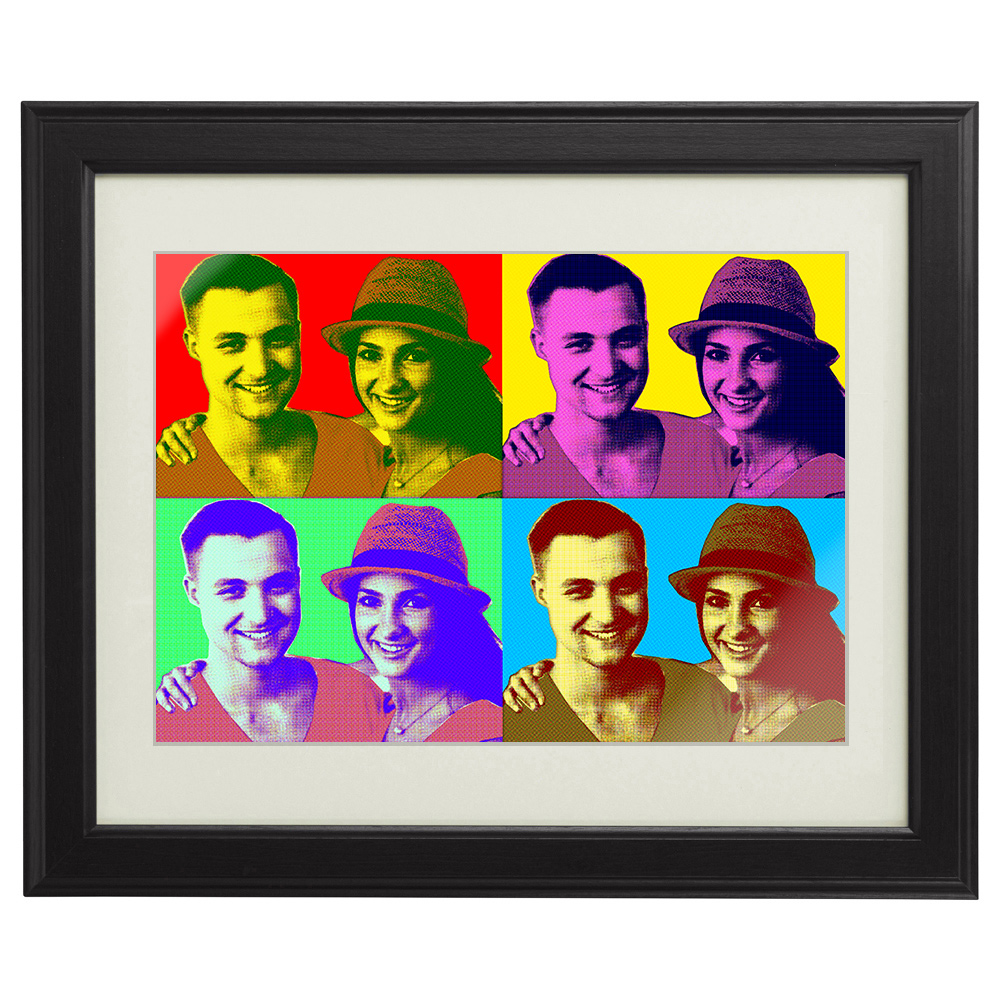Personalisiertes Pop-Art Bild für Paare
