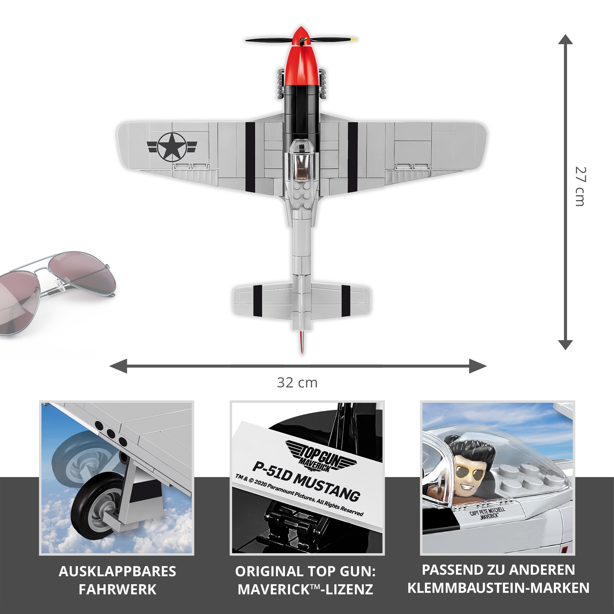 P-51D Mustang - Cobi Klemmbausteine