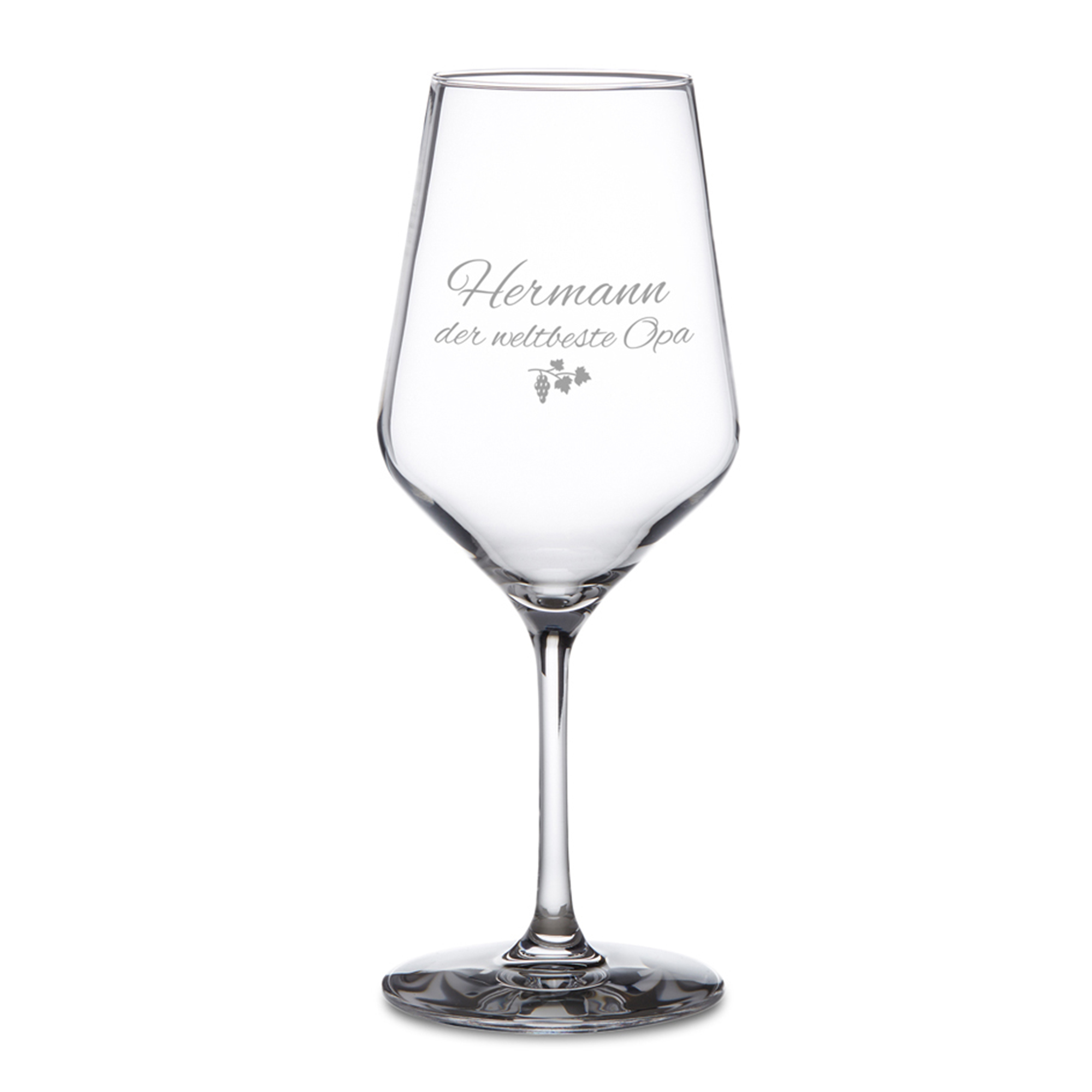 Weißweinglas mit Gravur - Bester Opa 1656 - 1