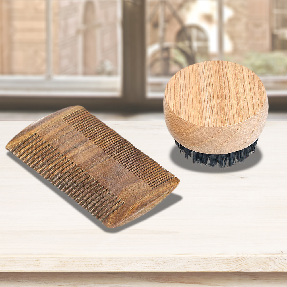 Bartpflege - Set aus Holz 3810