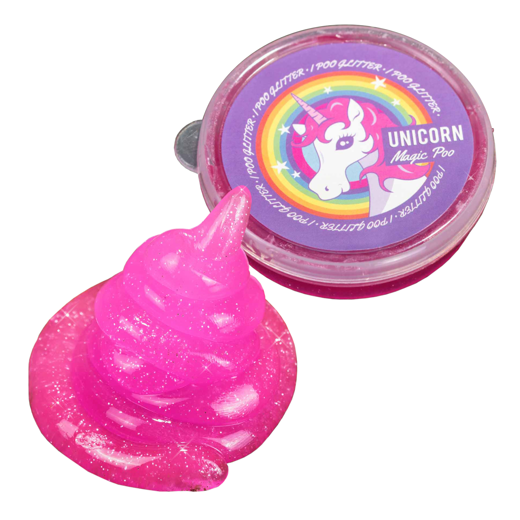 Einhorn Kackhaufen - Glitzerknete 3871 - 1