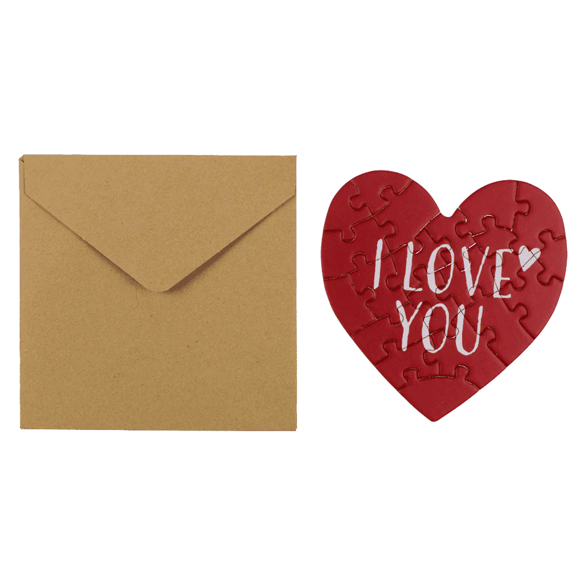 2in1 Geschenkkarte I love you & Herz Puzzle - Herz - für personalisierte Geschenke 2in1 Geschenkkarte I love you & Herz Puzzle - Herz - für personalisierte Geschenke