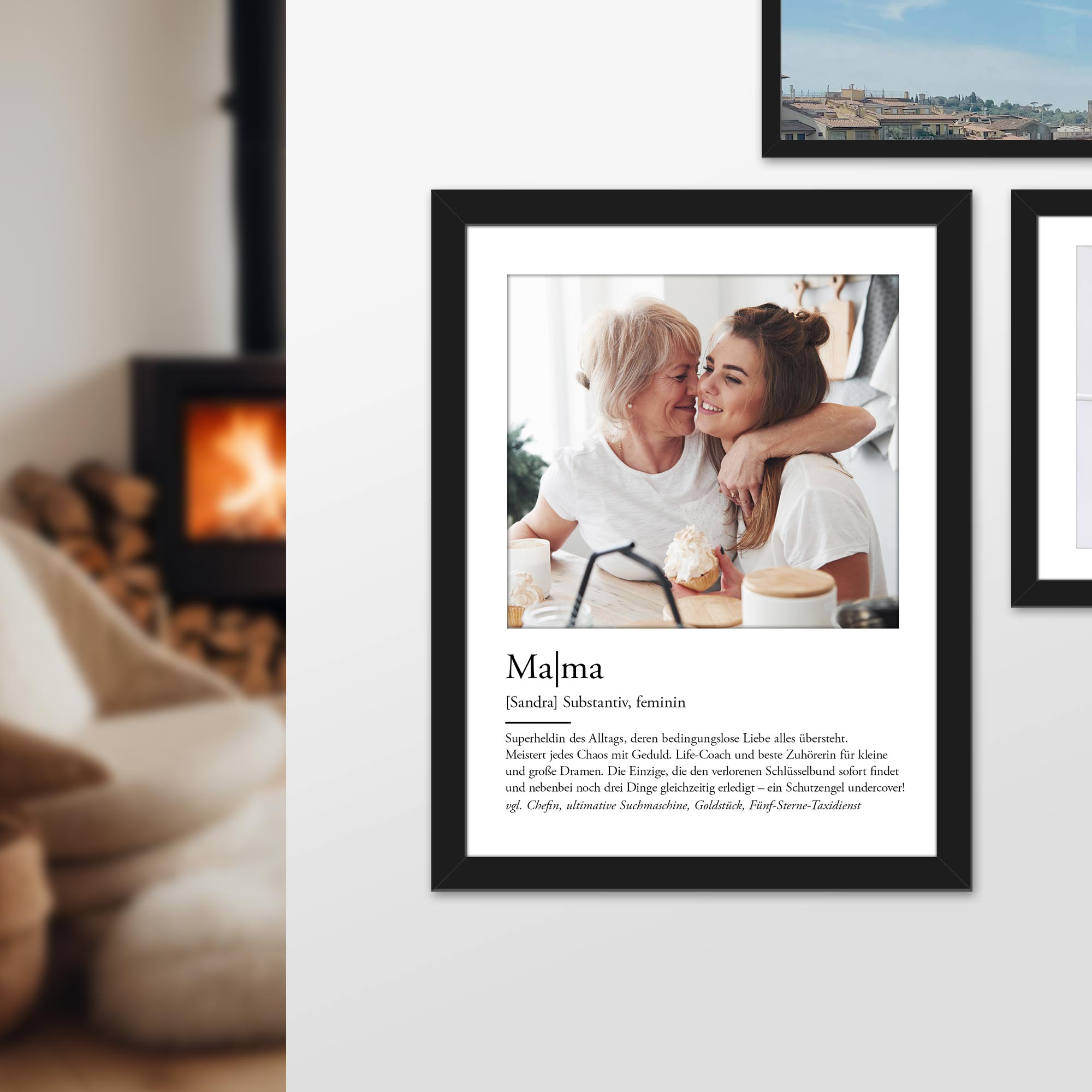 Definition Mama - personalisiertes Bild mit Foto