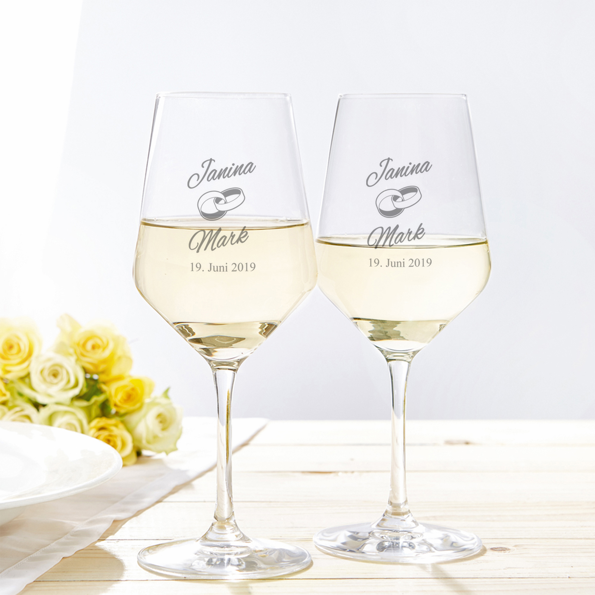 Weißweingläser zur Hochzeit 1506 - 1