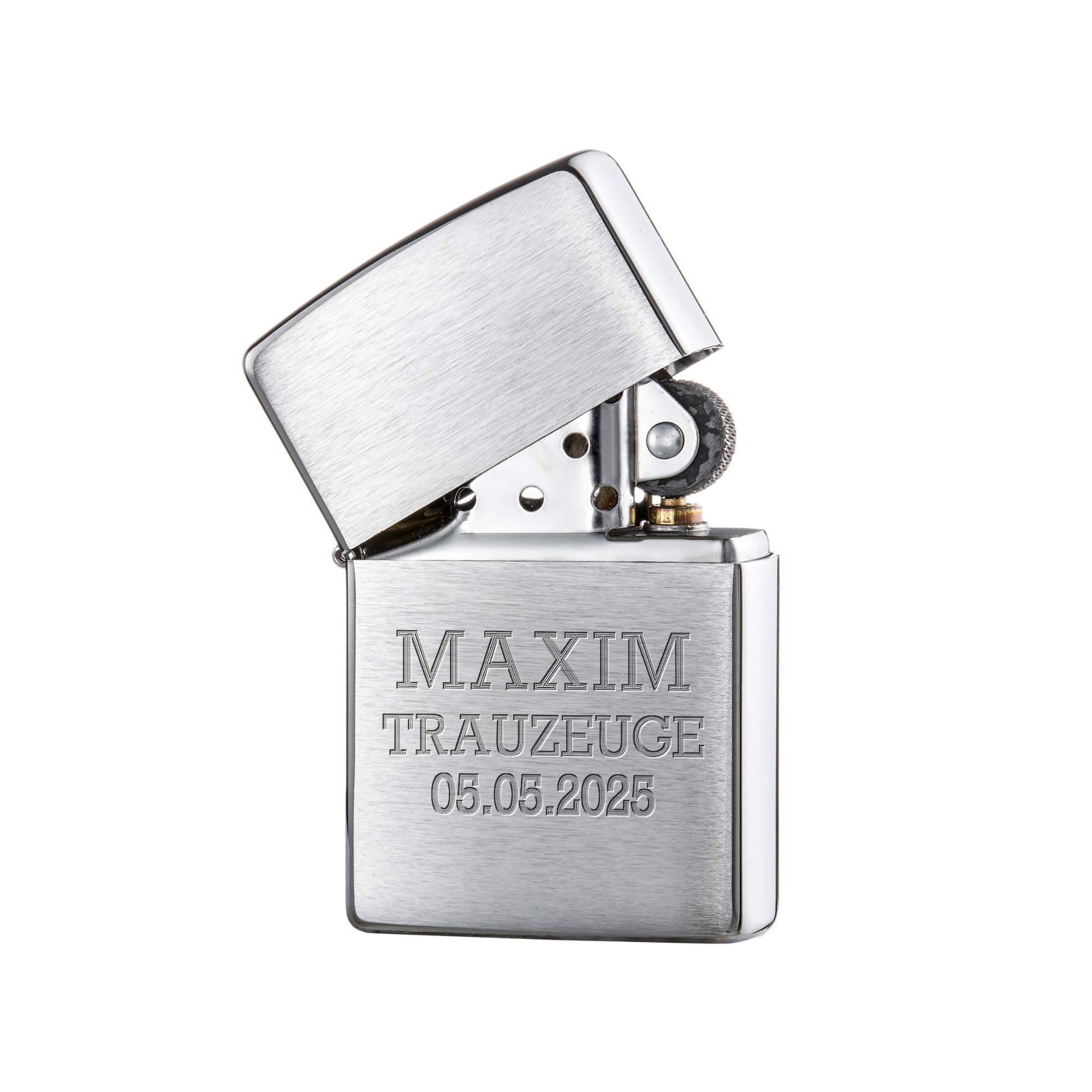 Zippo Sturmfeuerzeug mit Gravur - Trauzeuge