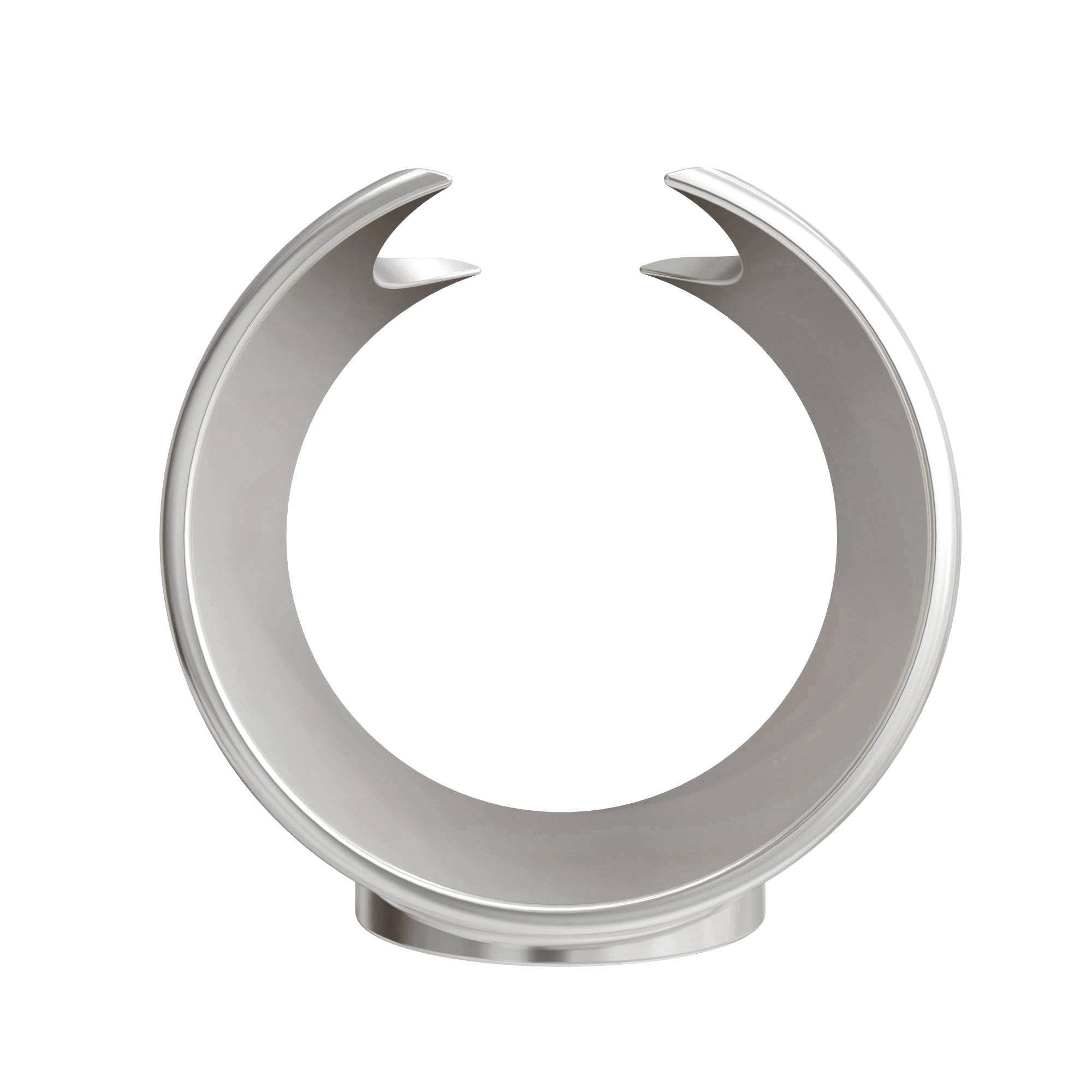 Diamantkristall Halter - Displayständer in Ring Optik Silber Diamantkristall Halter - Displayständer in Ring Optik Silber