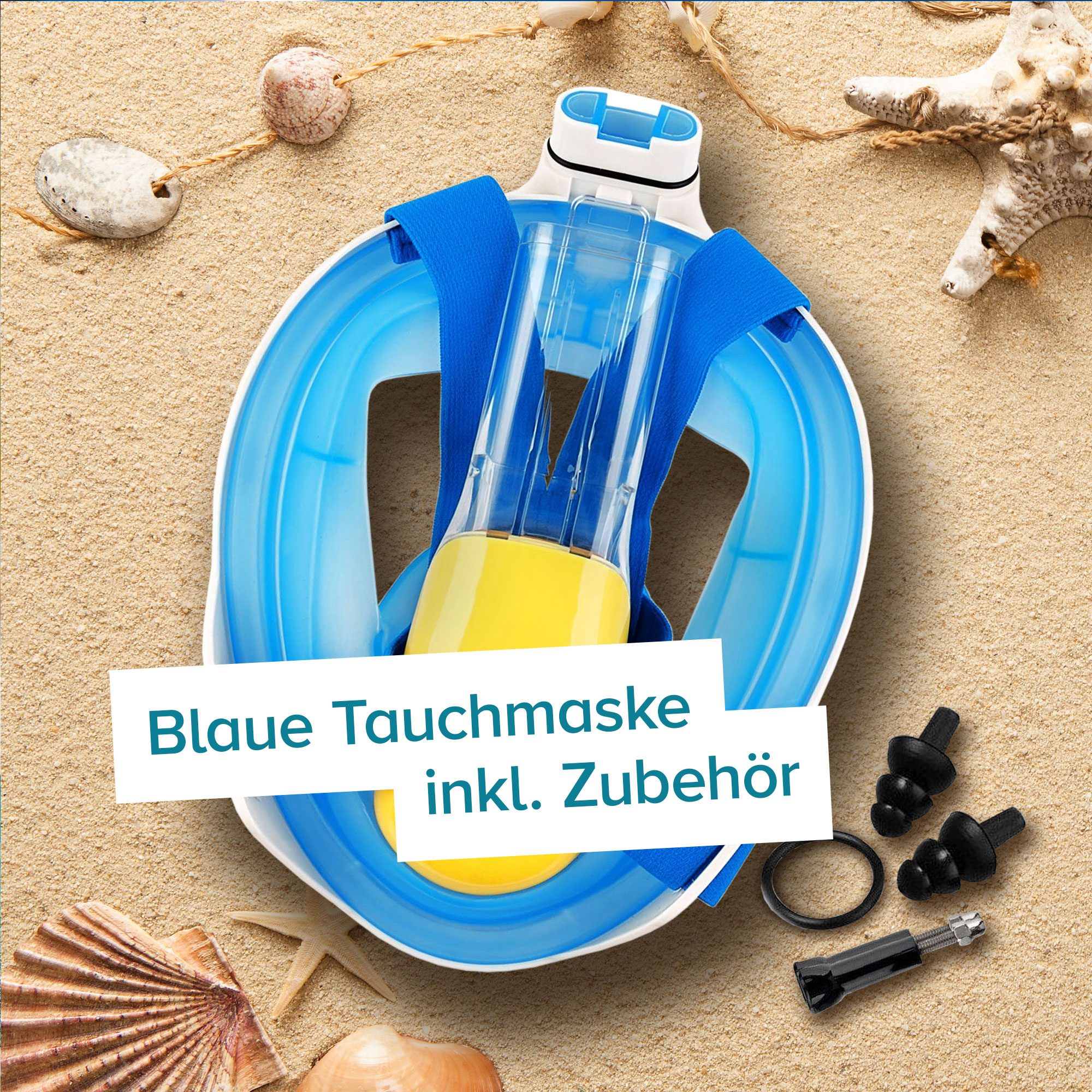 Schnorchelmaske für Kinder - blau 4053 - 8