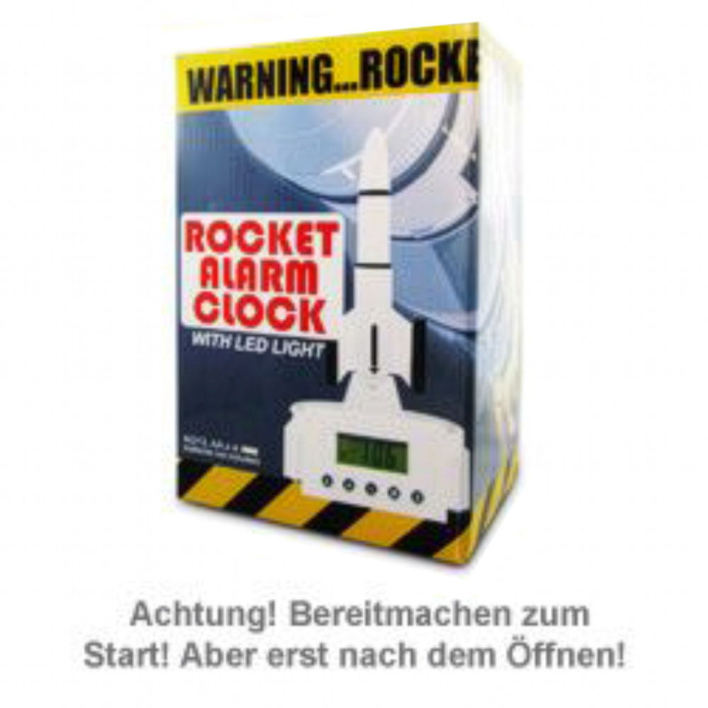 Wecker mit Rakete