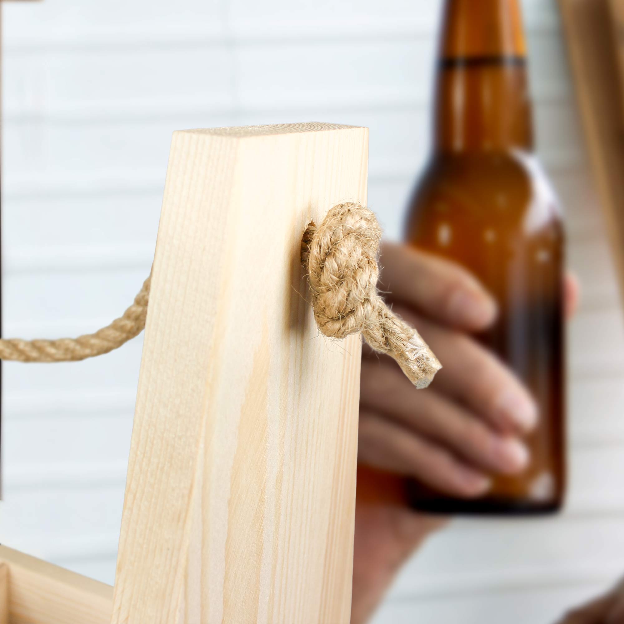 Flaschenträger mit Gravur - Opas Männerhandtasche