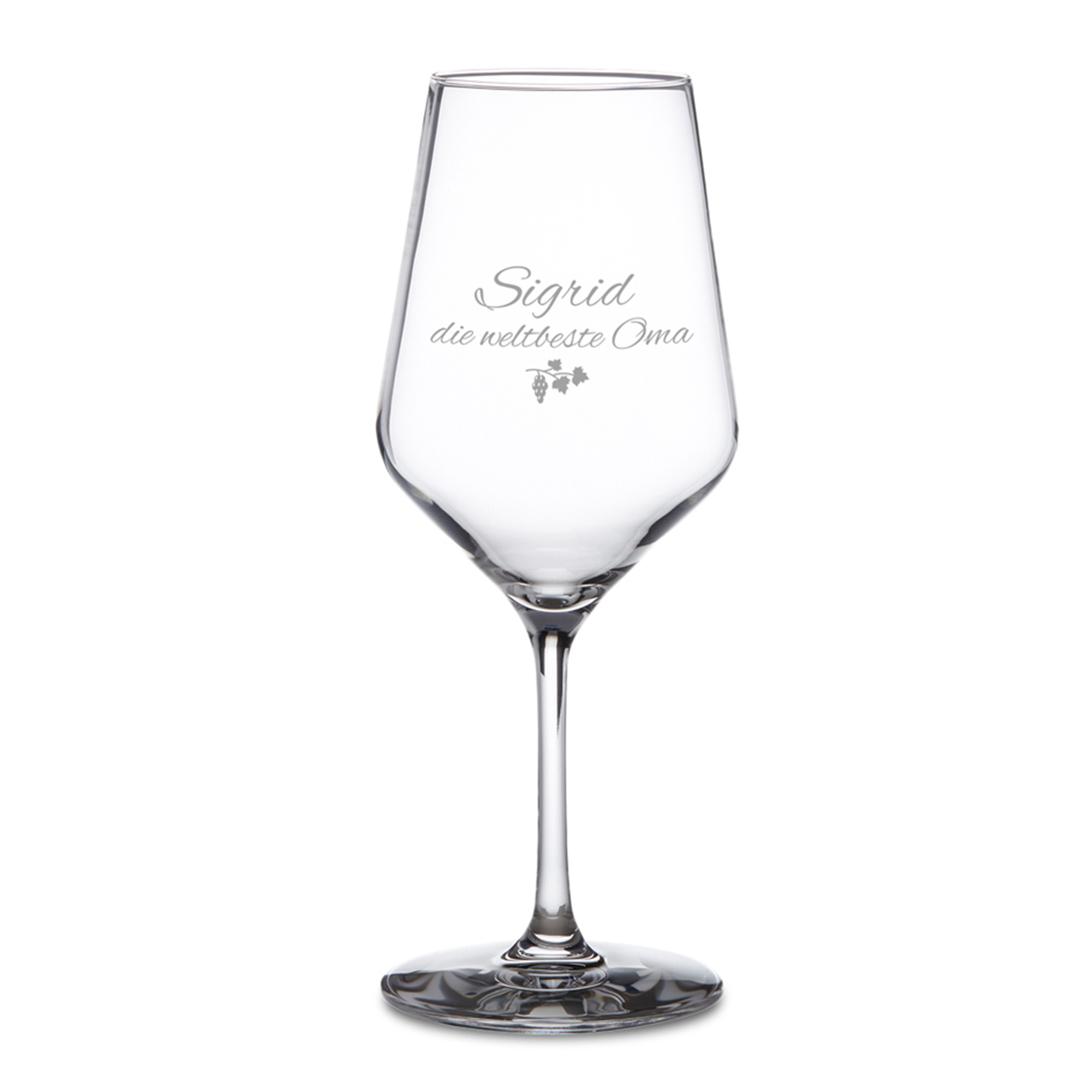 Weißweinglas mit Gravur - Beste Oma 1655 - 1