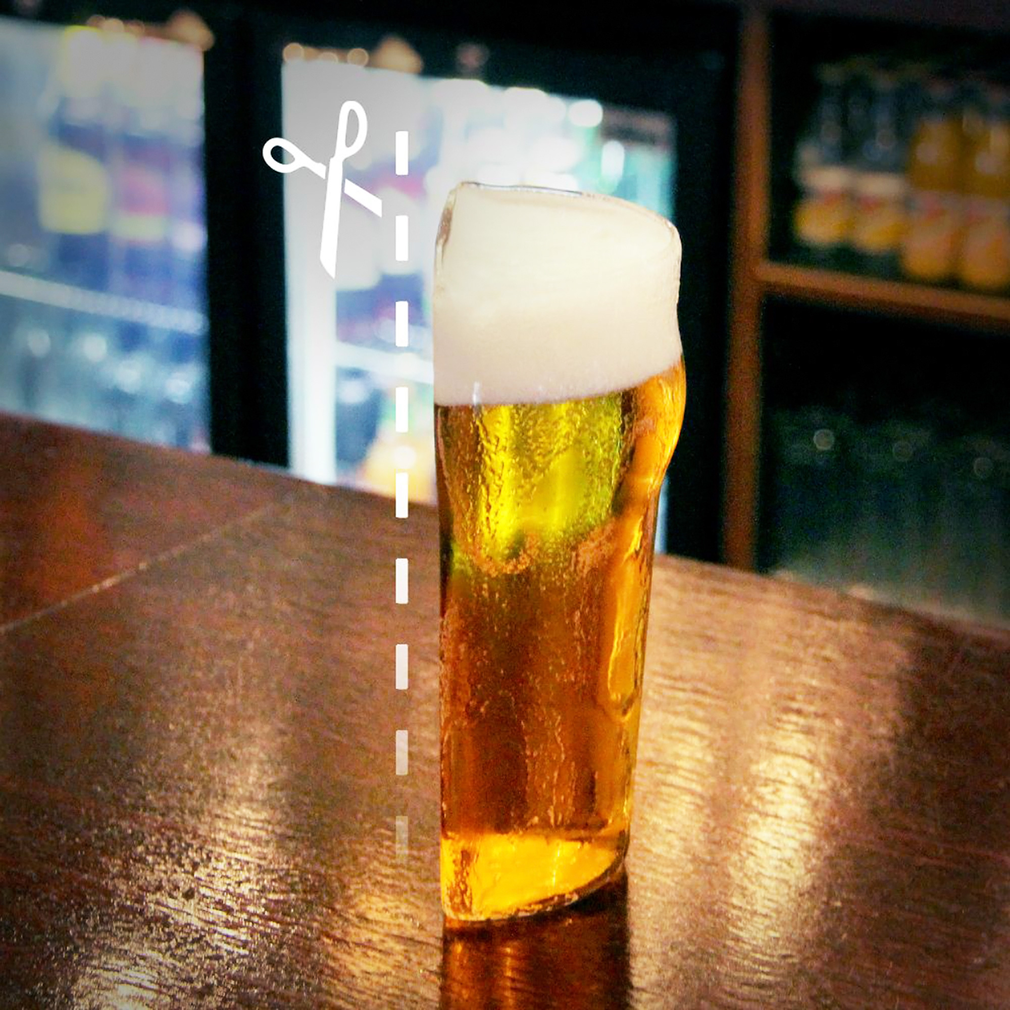 Halbes Bier - Half Pint Bierglas