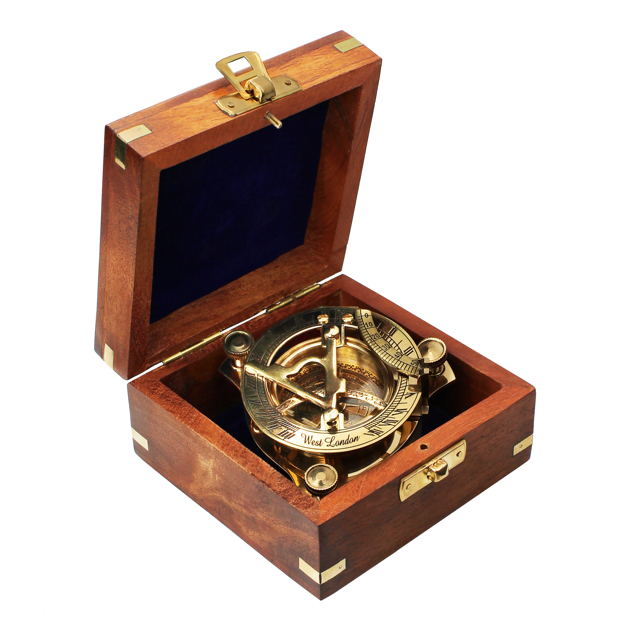 Personalisierte Sonnenuhr mit Kompass