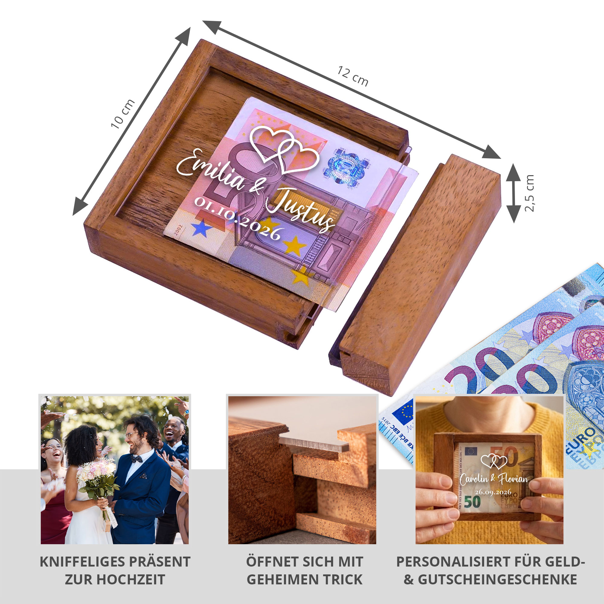 Magische Geldgeschenkbox Kompakt zur Hochzeit