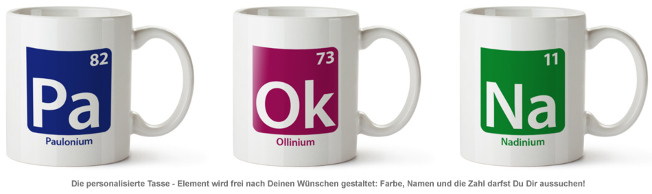 Personalisierte Tasse - Element 1709 - 1