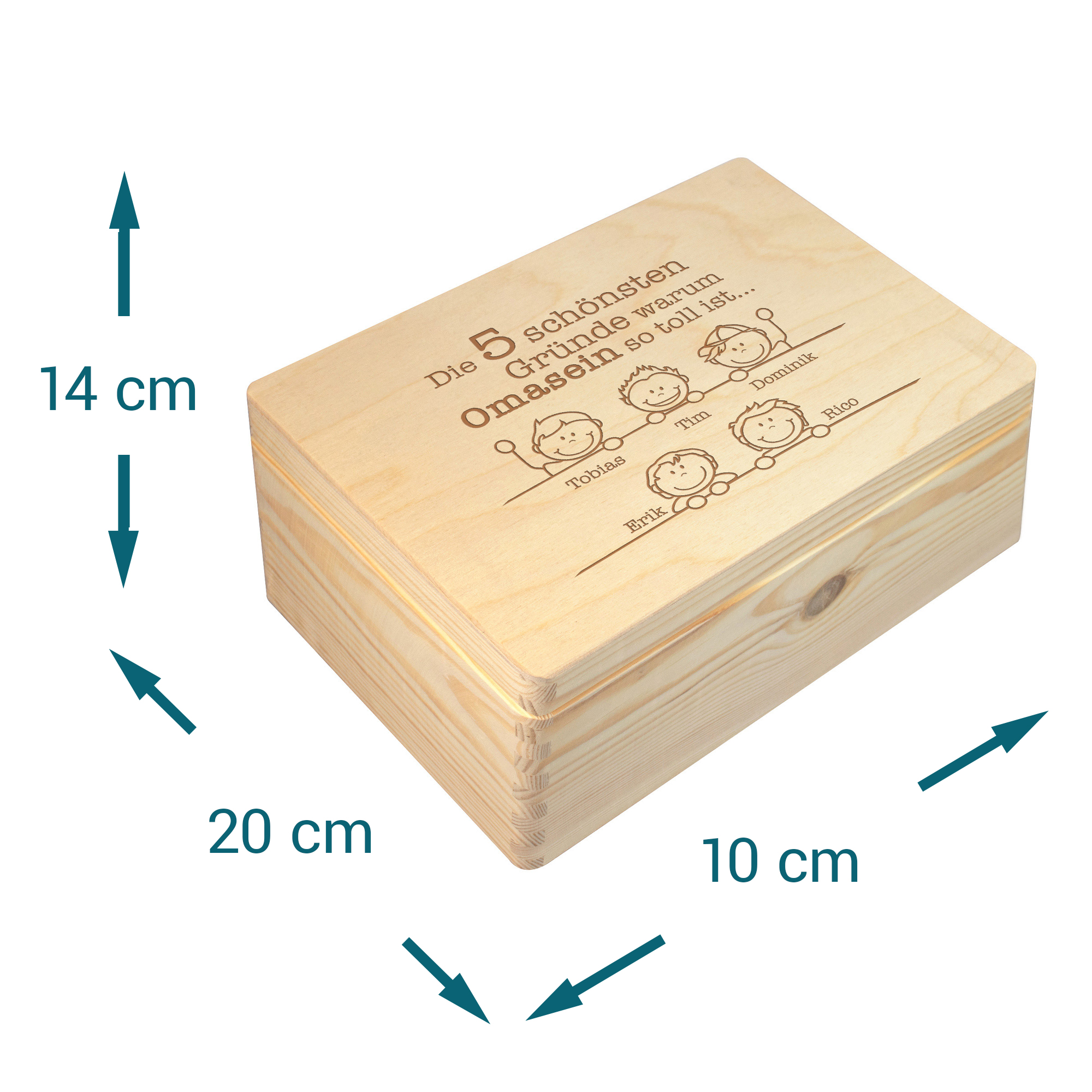 Memory Box mit Gravur - Warum Omasein so toll ist 2082-03-MZ - 8