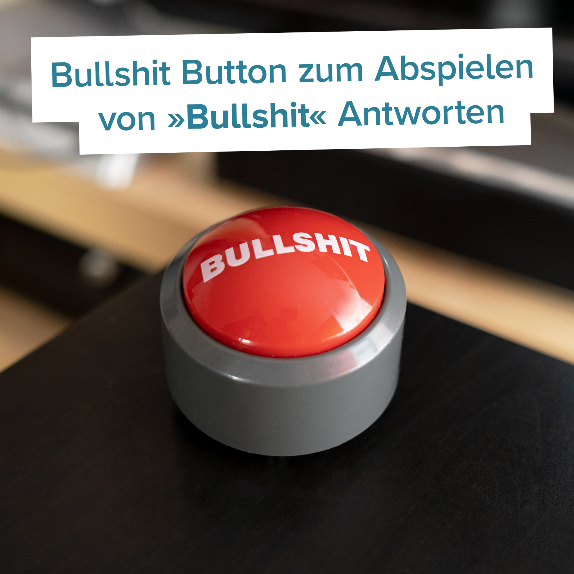 Buzzer mit Sound - Bullshit Button 3980 - 5
