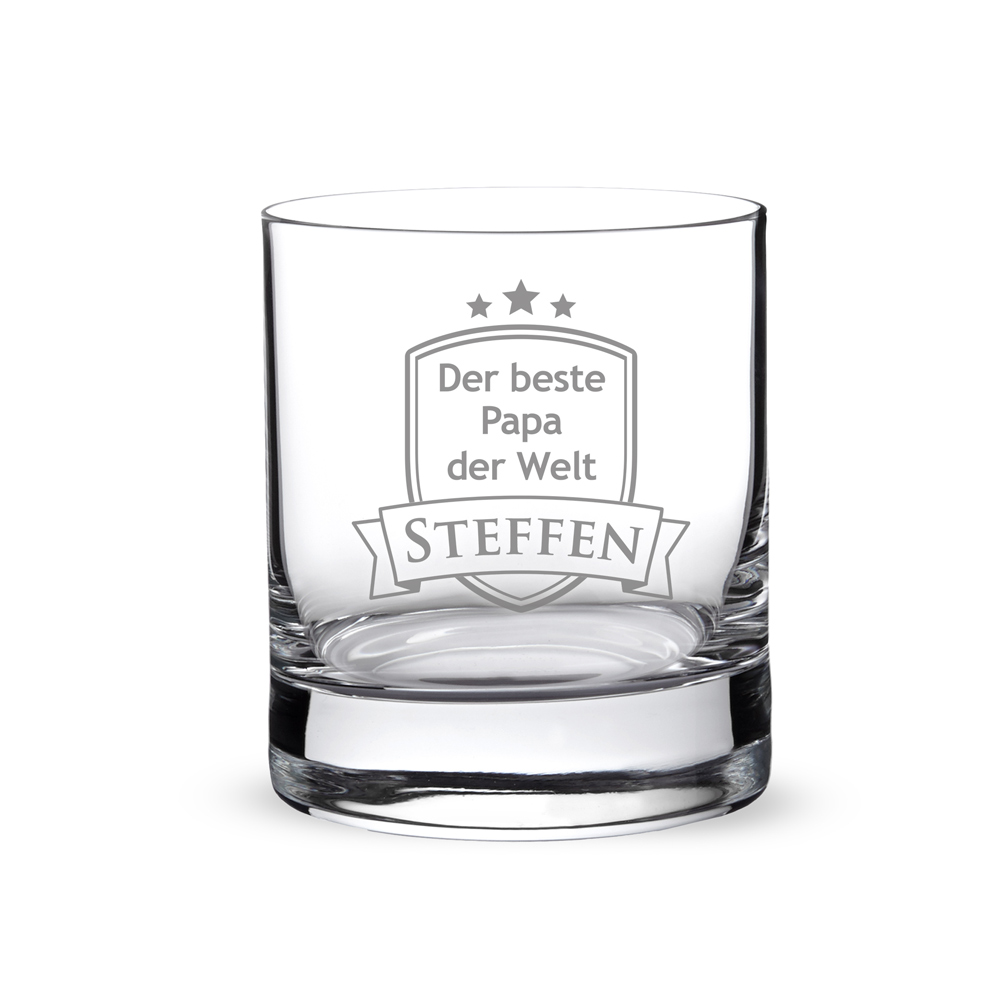 Whisky Set Bester Papa - Whisky Steine und Glas 3223 - 6