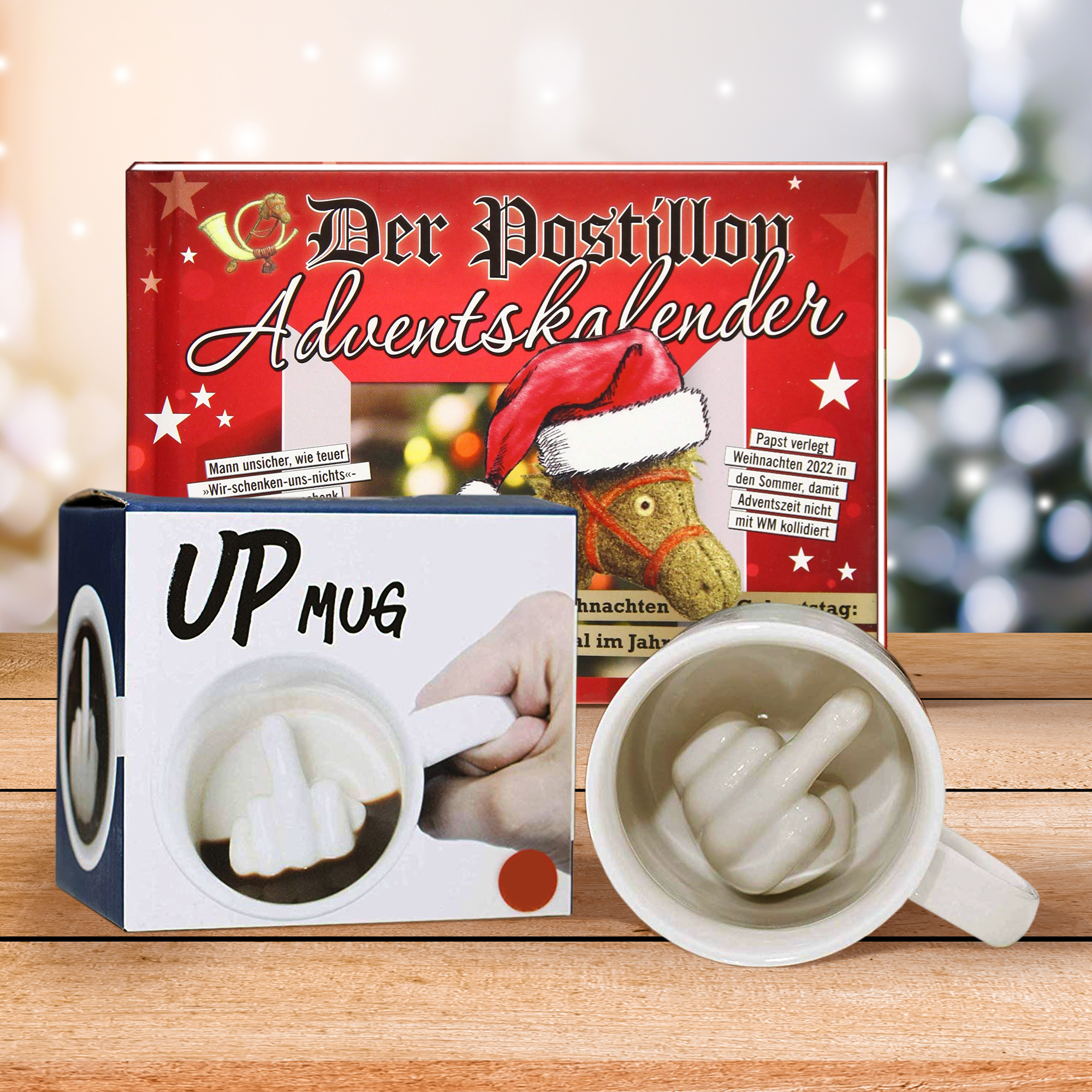 Der Postillon Adventskalender & Mittelfinger Tasse im Set 4006