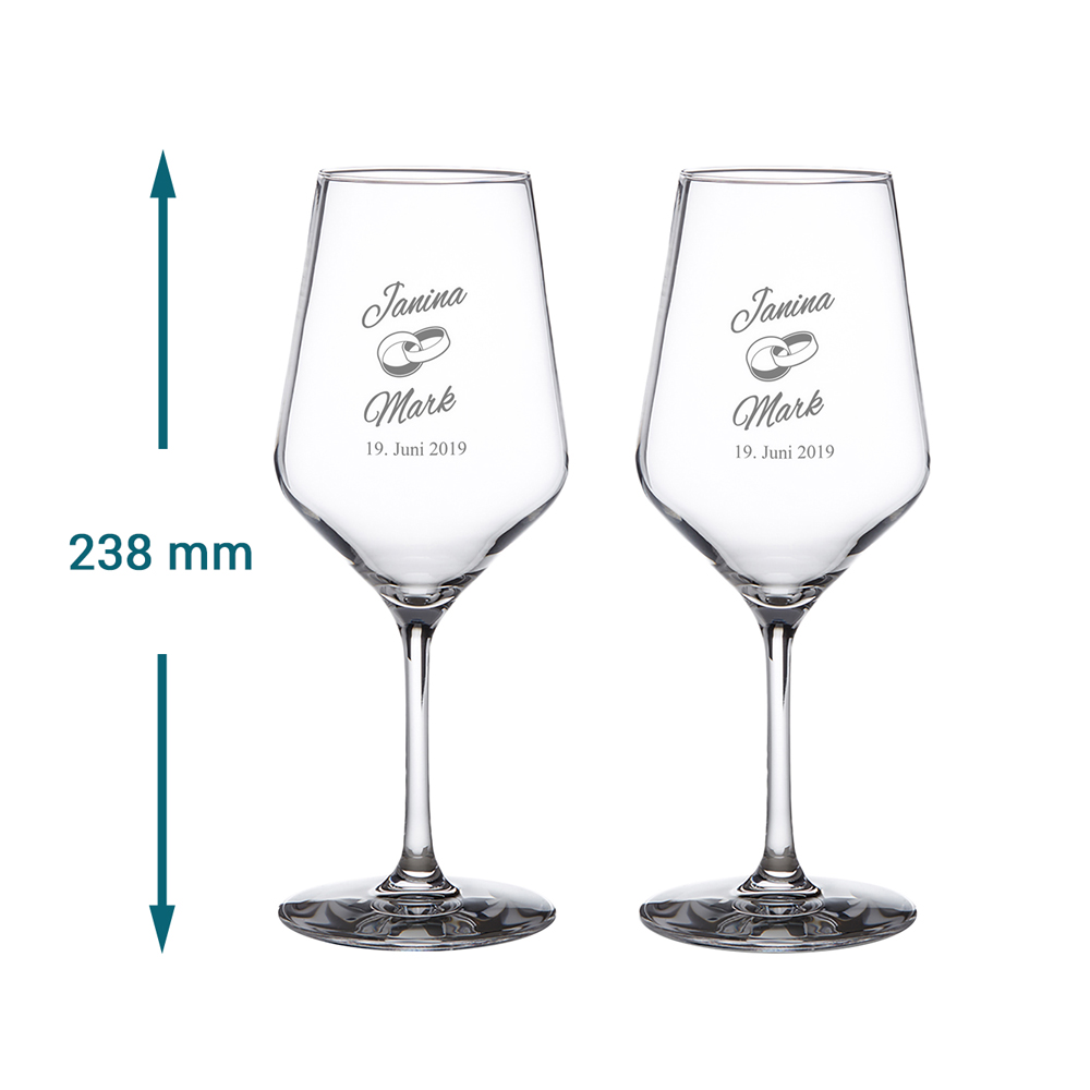 Weißweingläser zur Hochzeit 1506 - 7