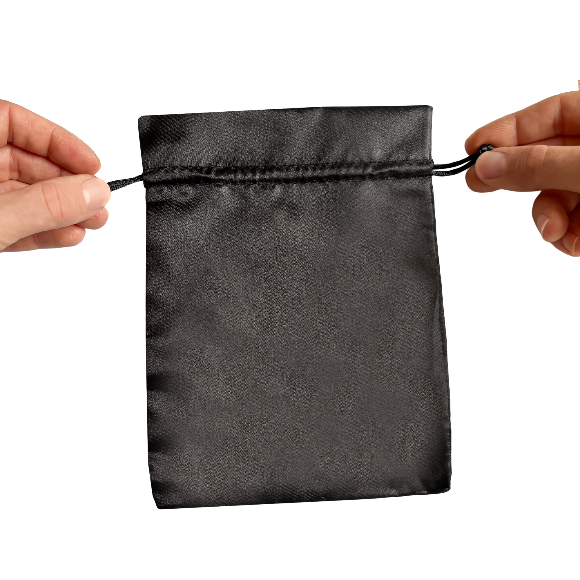 Satinbeutel Geschenkverpackung - Schmuck Aufbewahrungsbeutel Schwarz Satinbeutel Geschenkverpackung - Schmuck Aufbewahrungsbeutel Schwarz