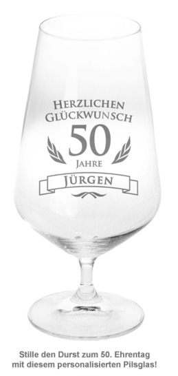 Bierglas zum 50. Geburtstag 1317 - 1