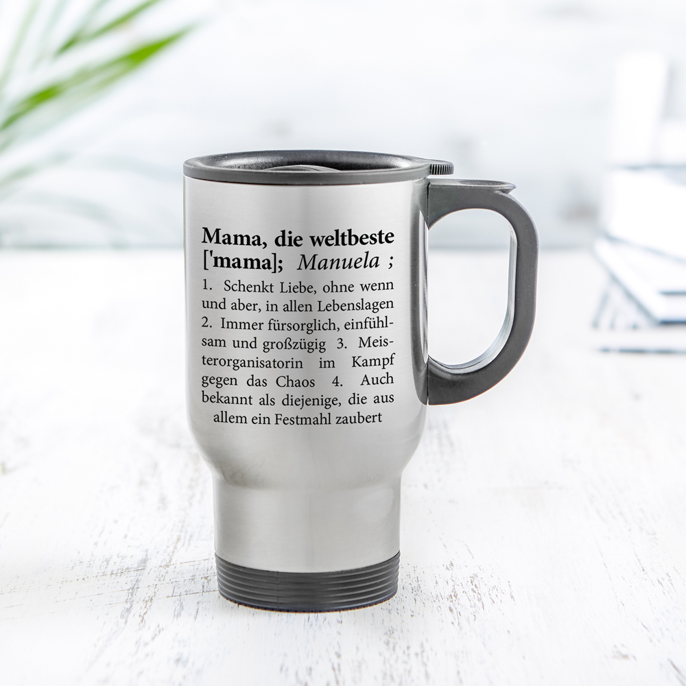 Thermobecher personalisiert - Definition Weltbeste Mama 2832 - 3