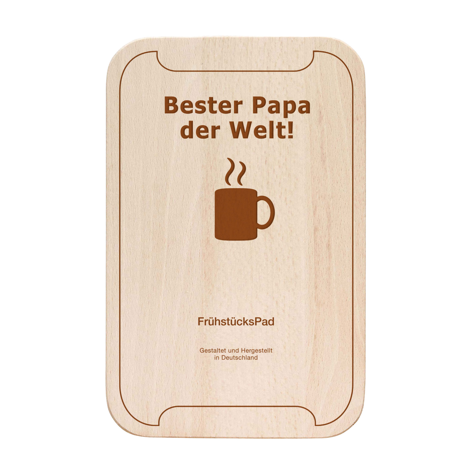 FrühstücksPad mit Gravur - Bester Papa FrühstücksPad mit Gravur - Bester Papa