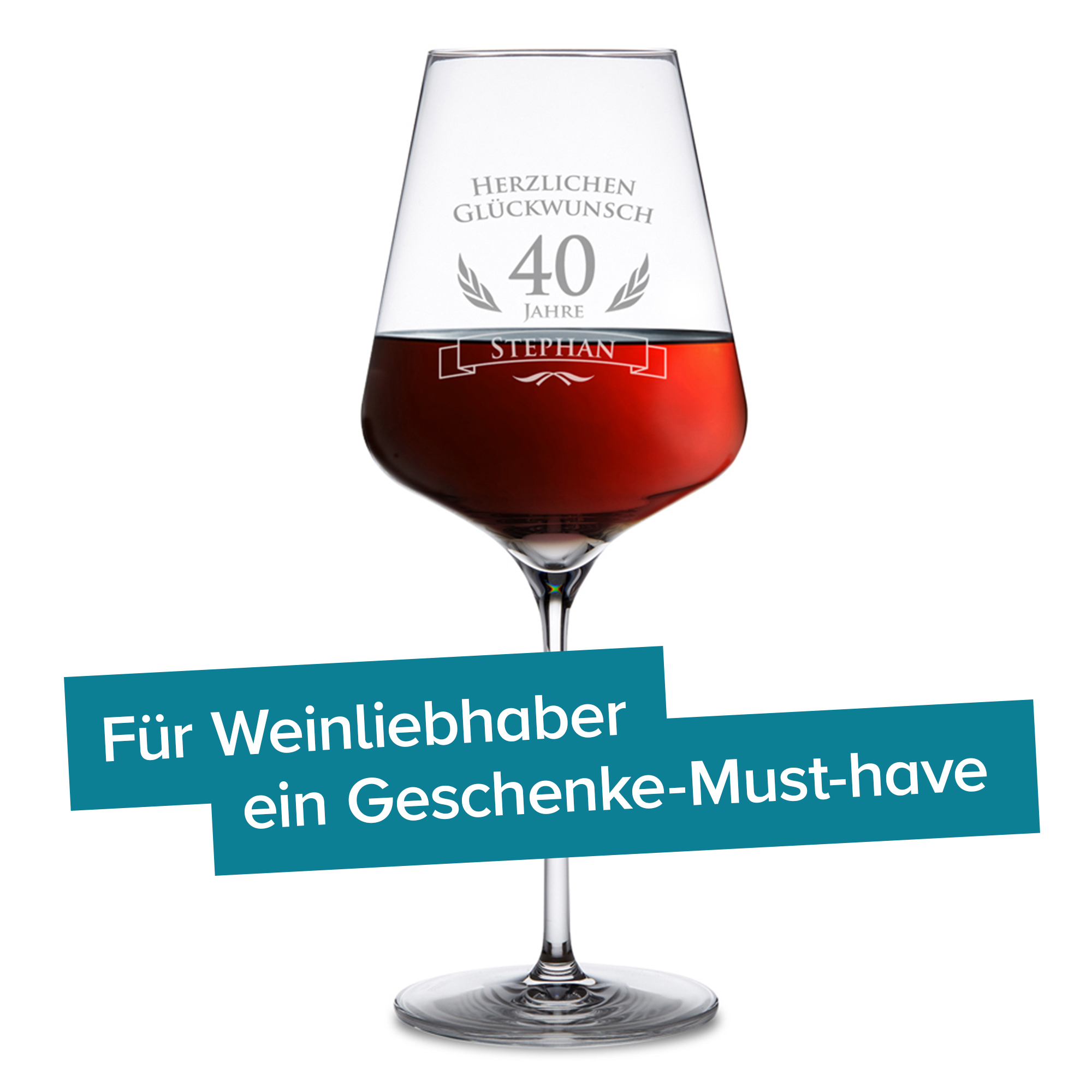 Weinglas zum 40. Geburtstag 1381 - 5