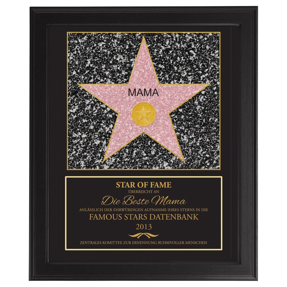 Star of Fame - personalisiertes Bild für Mama