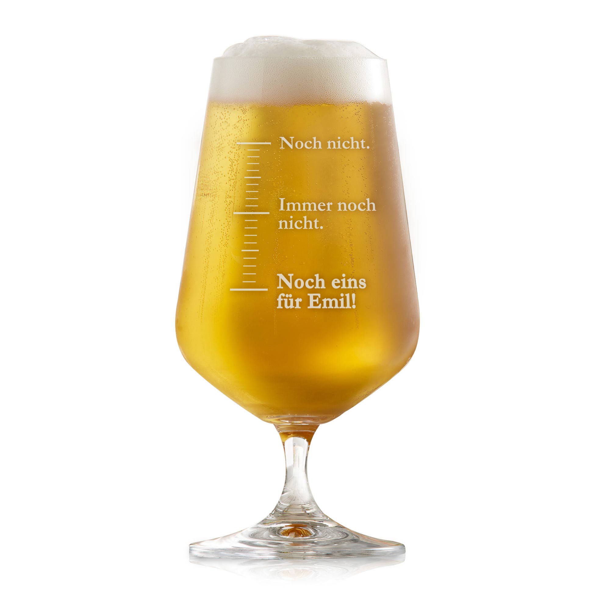 Bierglas mit Gravur - Noch eins Bierglas mit Gravur - Noch eins