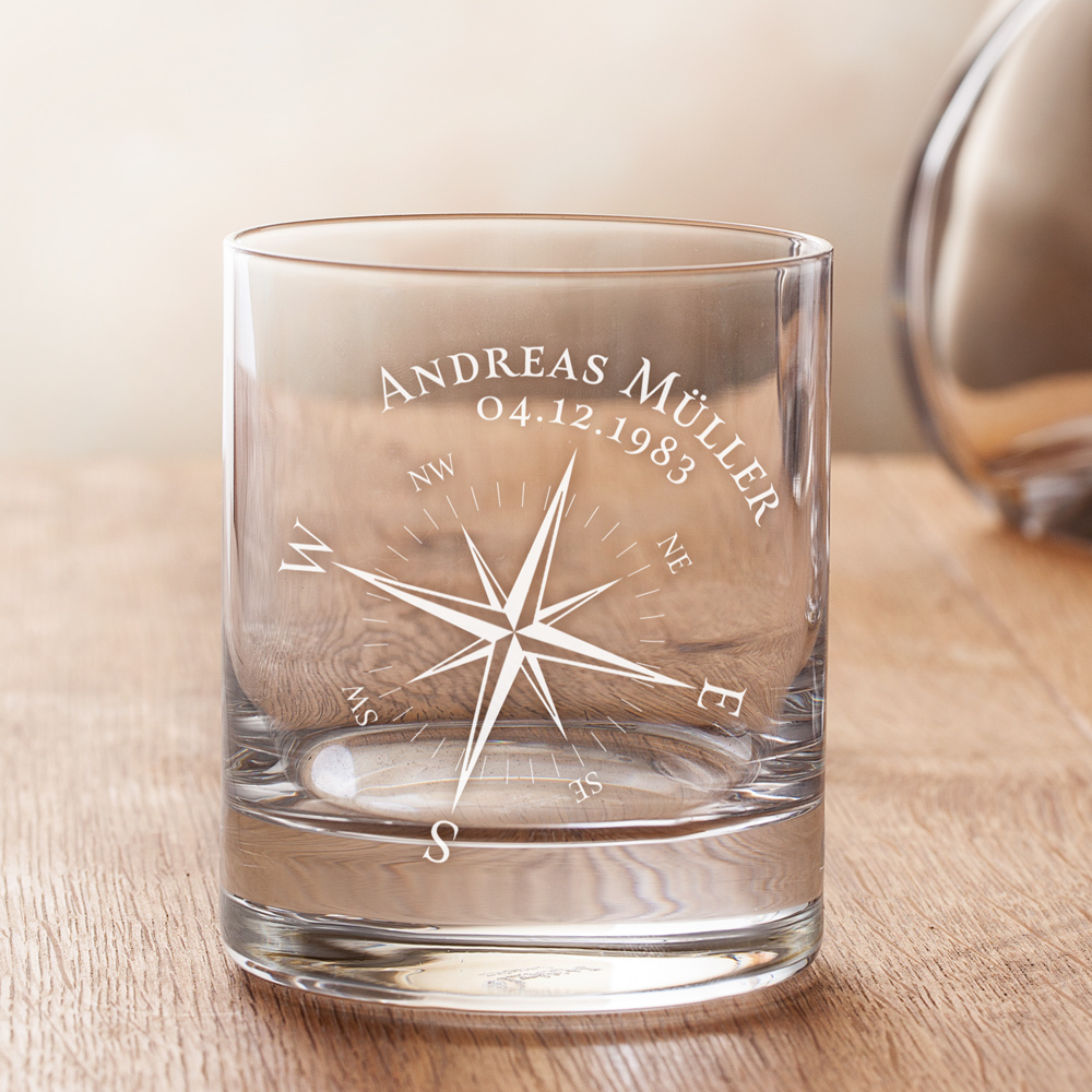 Personalisiertes Whiskyglas - Kompass 3220 - 4