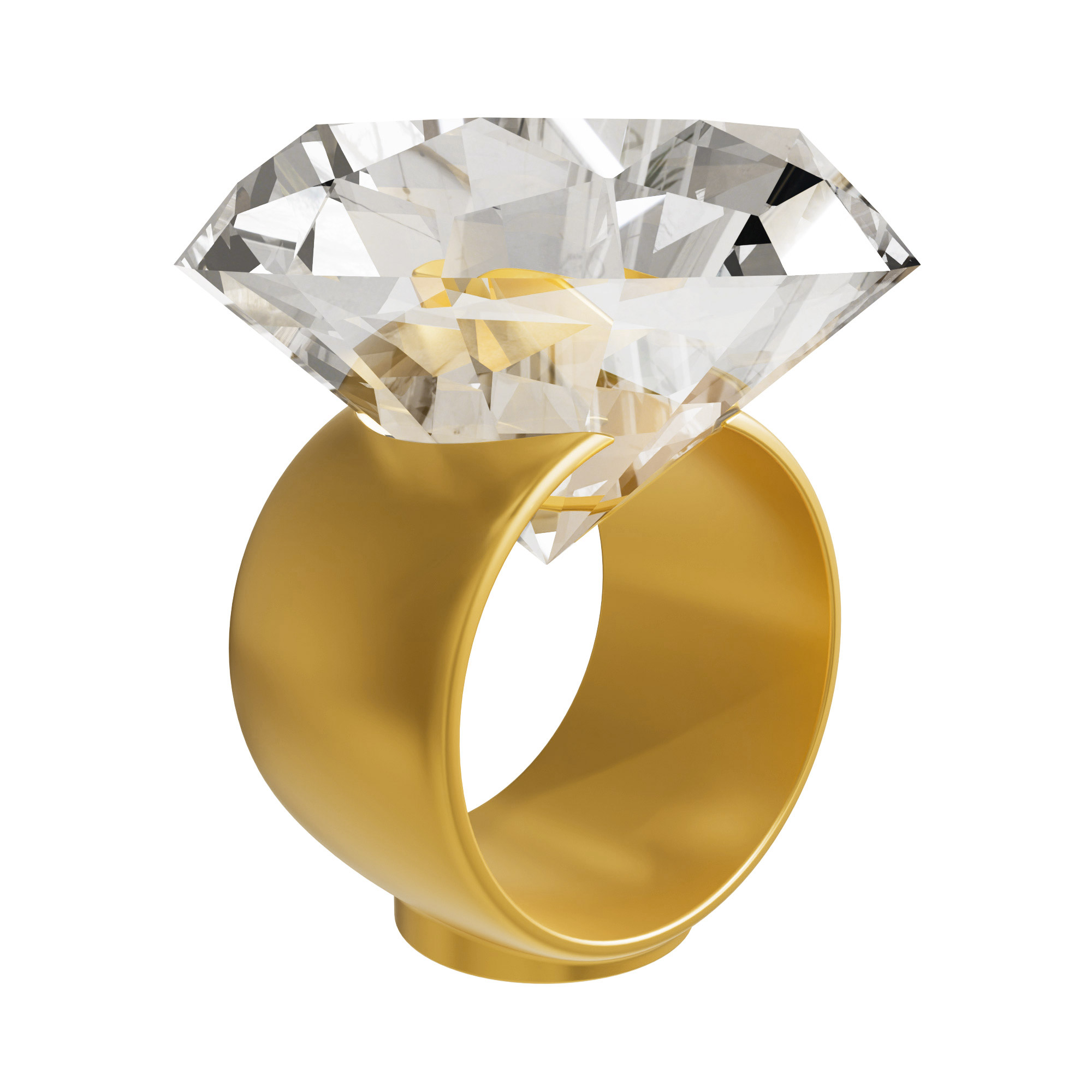 Diamantkristall Halter - Displayständer in Ring Optik Diamantkristall Halter - Displayständer in Ring Optik