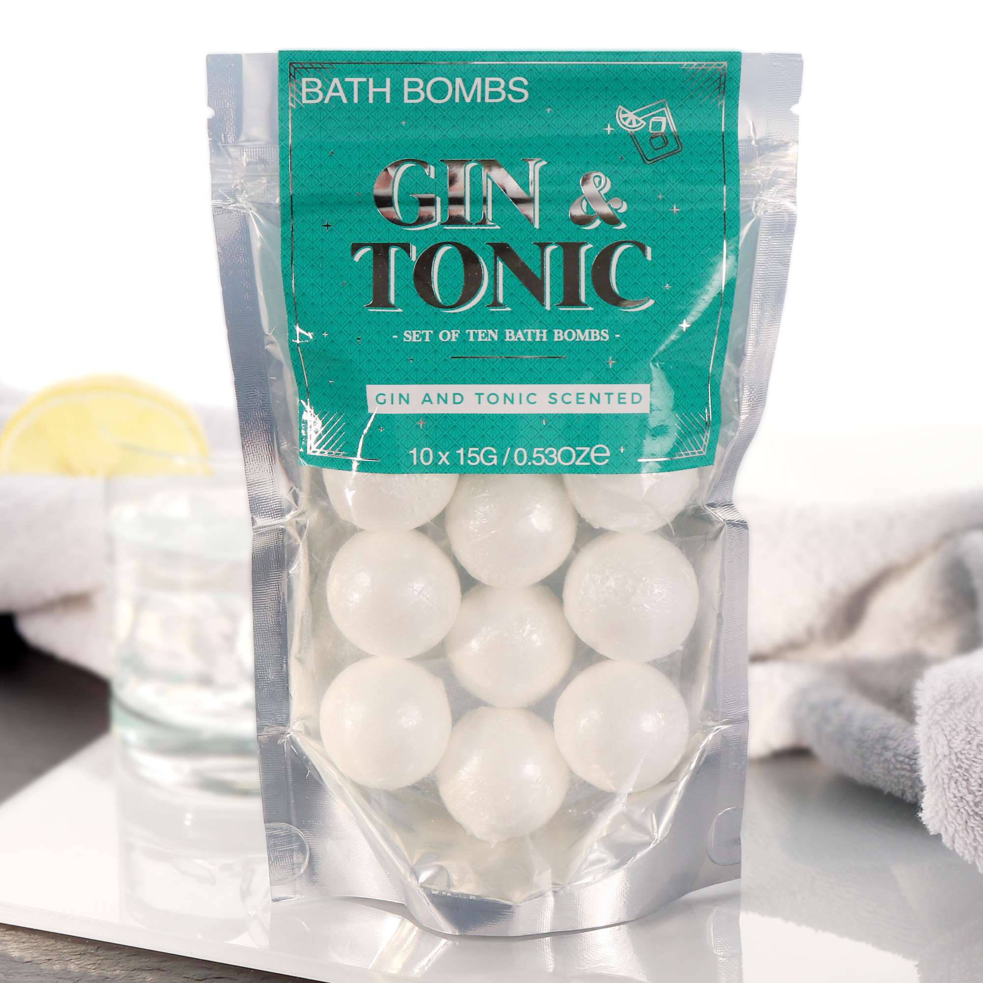 Badebomben Geschenkset - Gin & Tonic