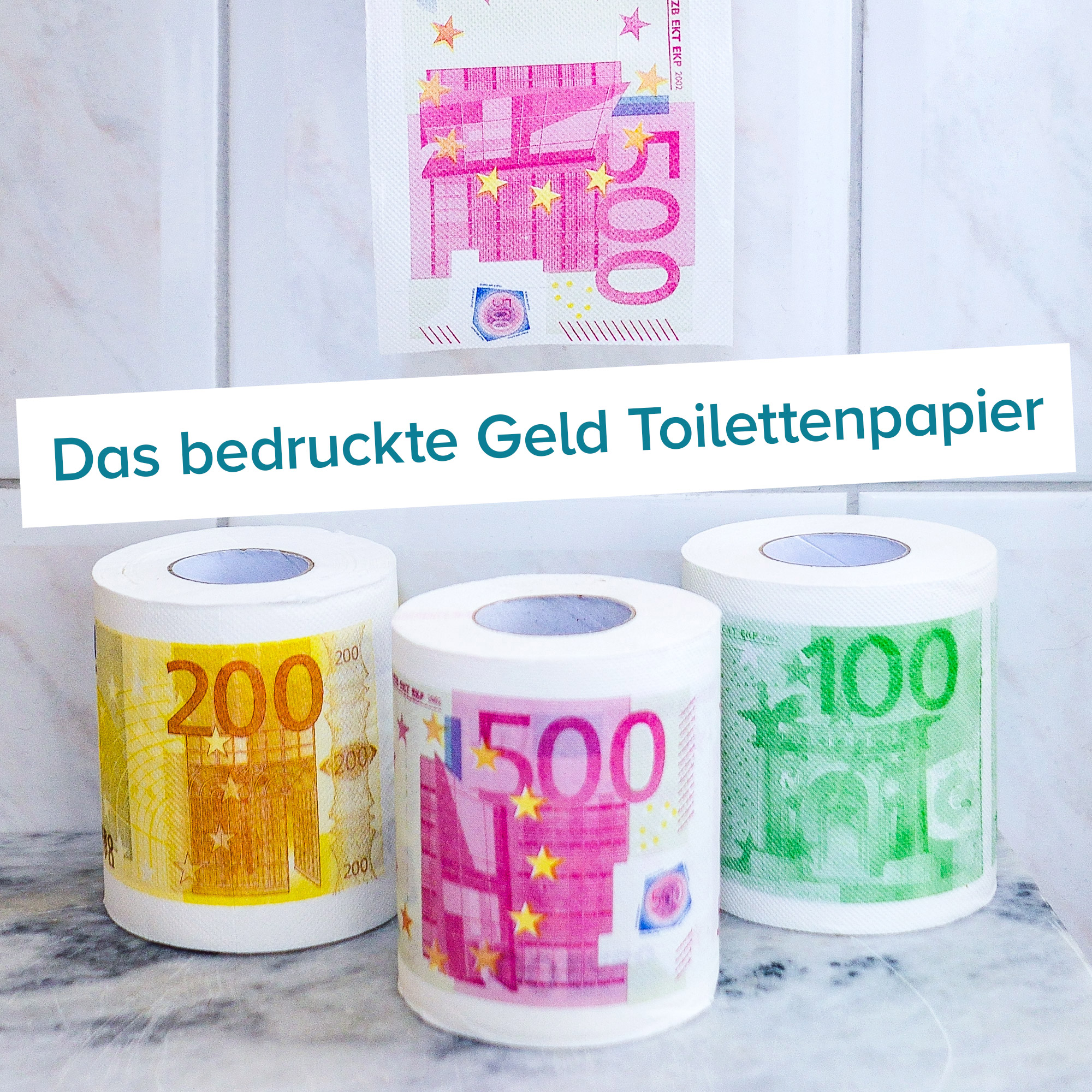 Geld Toilettenpapier - 500 Euro - 2er Set 4127 - 2
