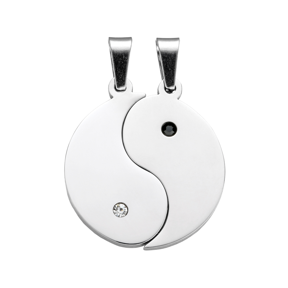 Yin und Yang Anhängerset für Paare - mit Gravur 2781 - 3