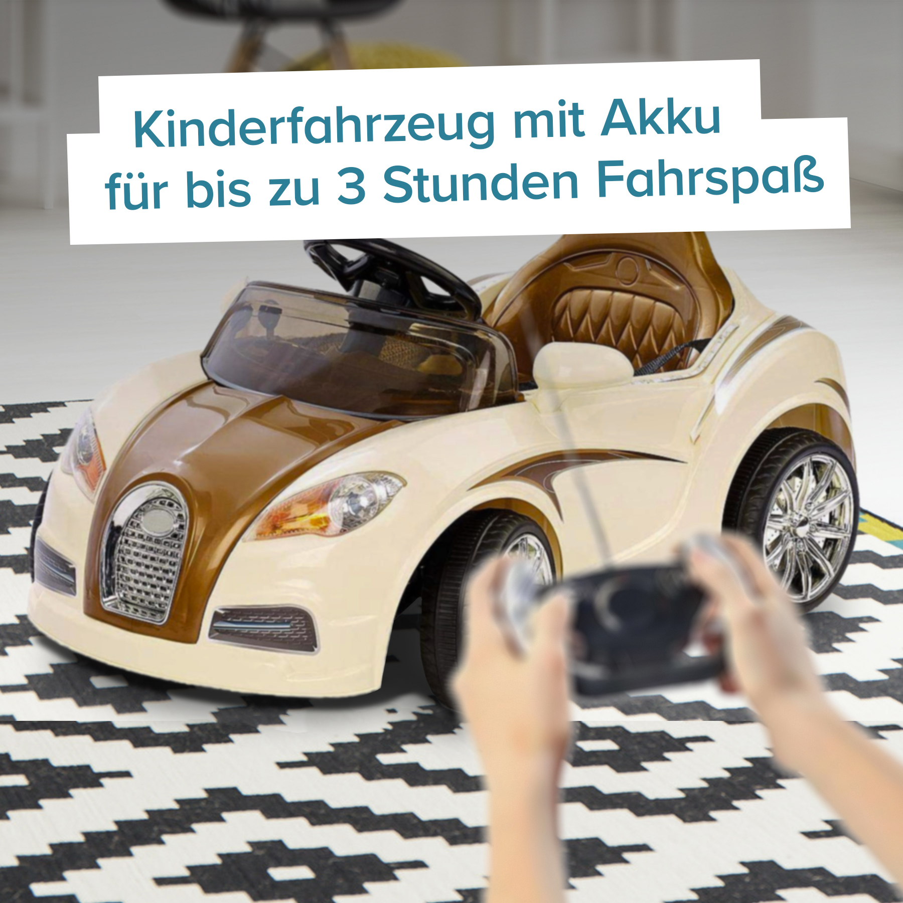 Kinder Elektroauto mit Fernbedienung - Oldtimer 3979 - 5
