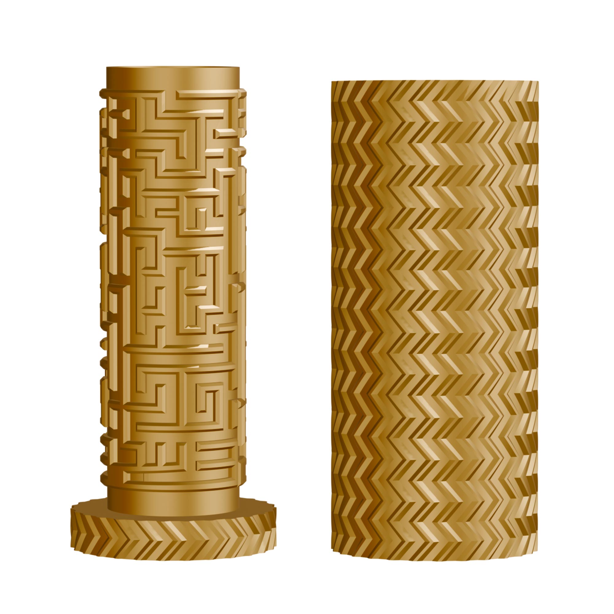 Labyrinthbox Röhre – Kniffelige Geschenkverpackung für Geld & Gutscheine - Gold