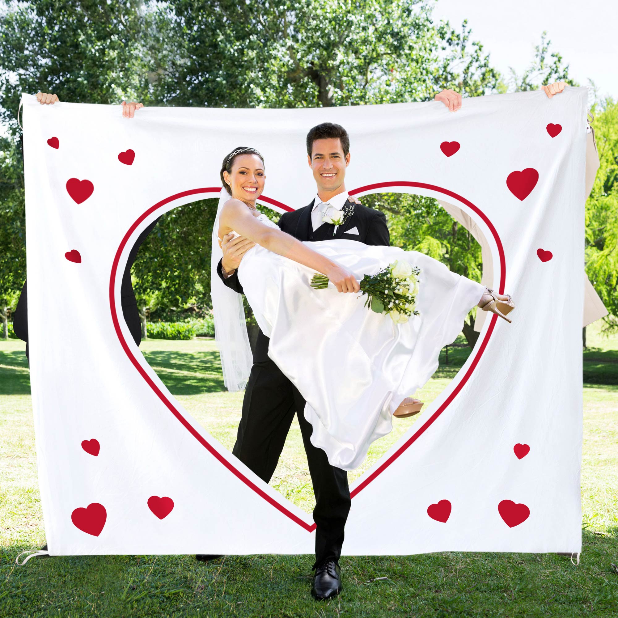 Hochzeitslaken Wortherz - zum Ausschneiden 3827