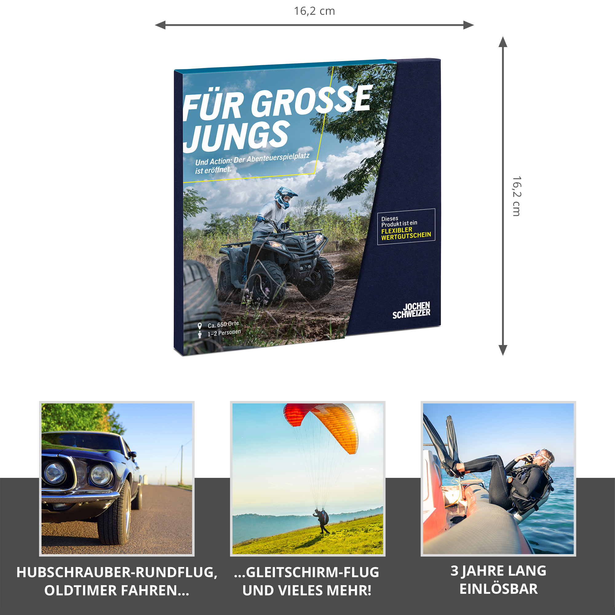 Für große Jungs - Erlebnisgutschein von Jochen Schweizer