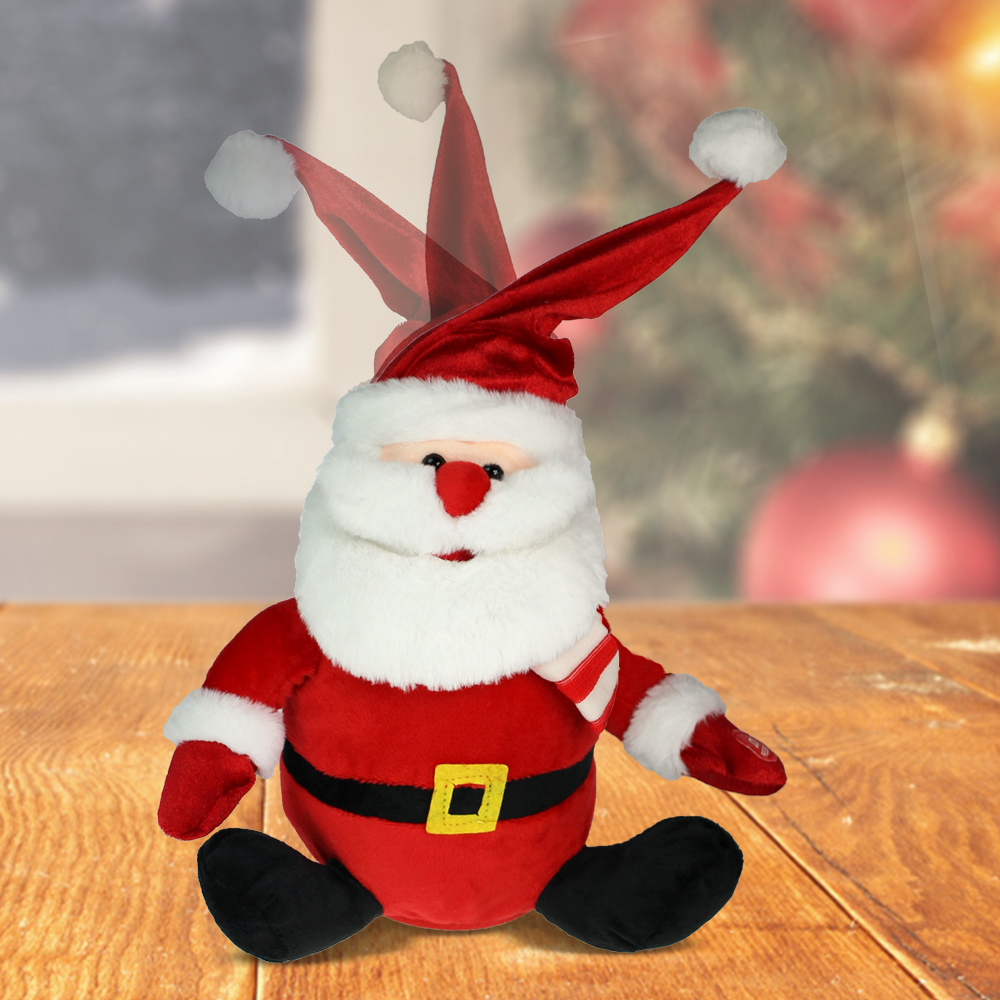 Singender Weihnachtsmann mit tanzender Mütze 3285 - 9