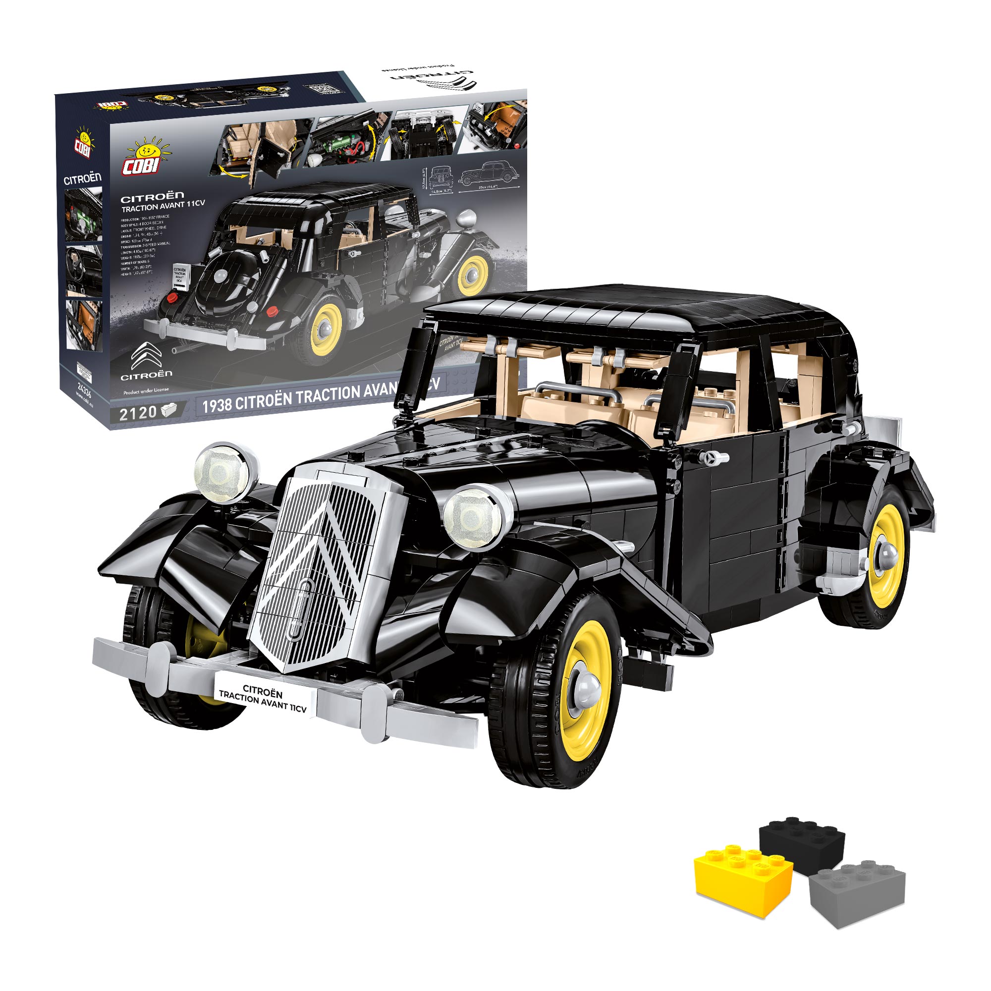 Citroen Traction Avant - Cobi Klemmbausteine 1008-DH-0000 - 7