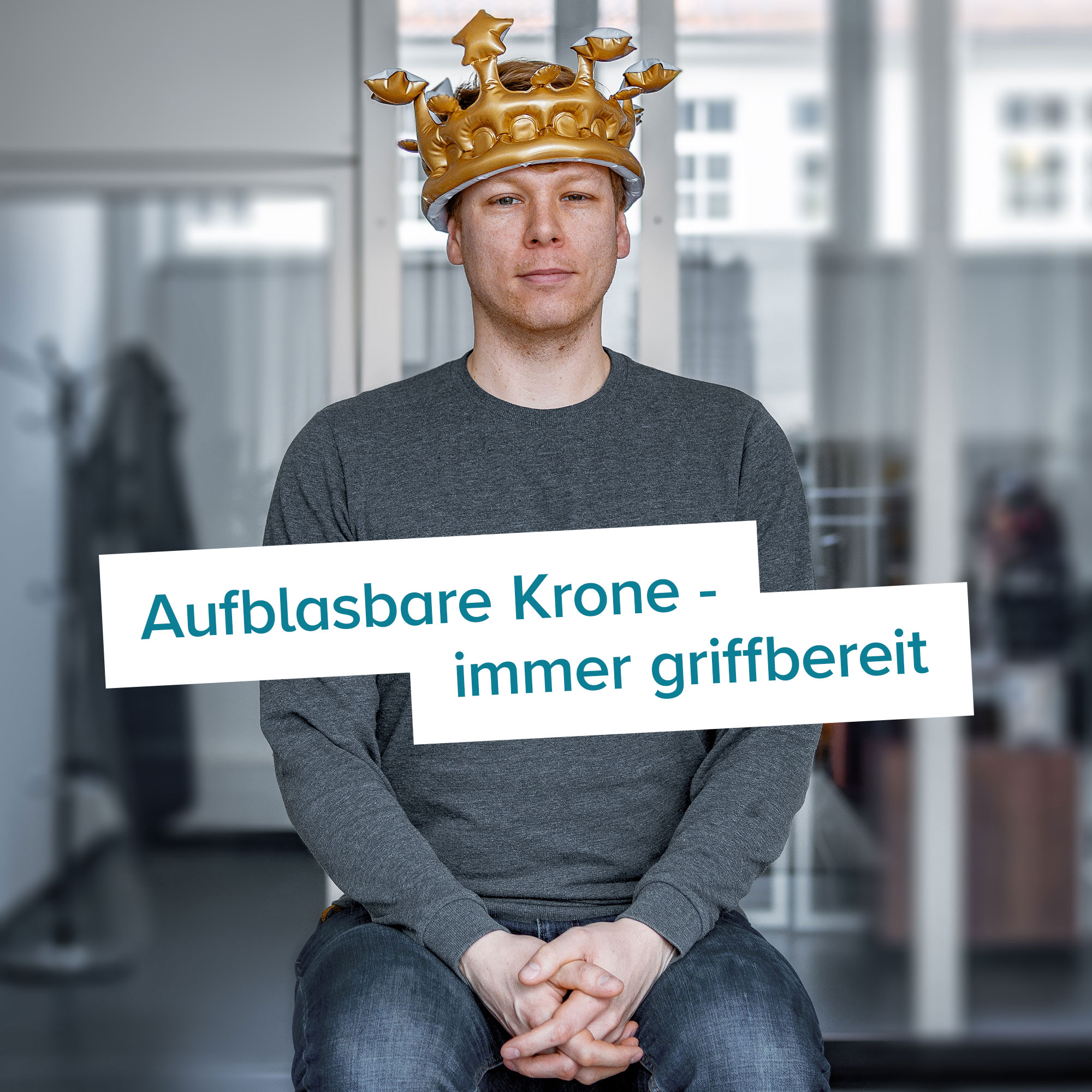 Aufblasbare Geburtstagskrone