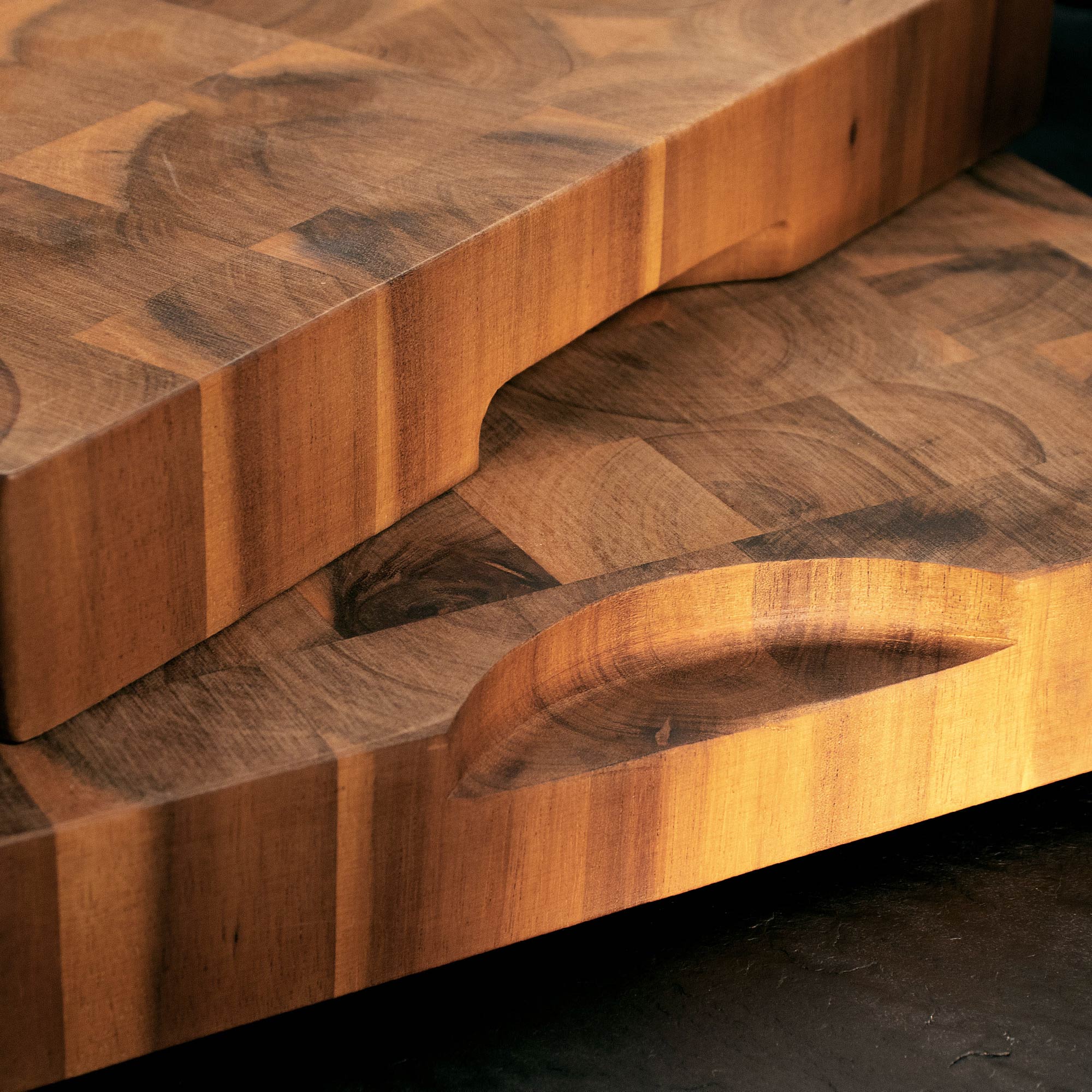 Premium Stirnholz Schneideblock Akazie