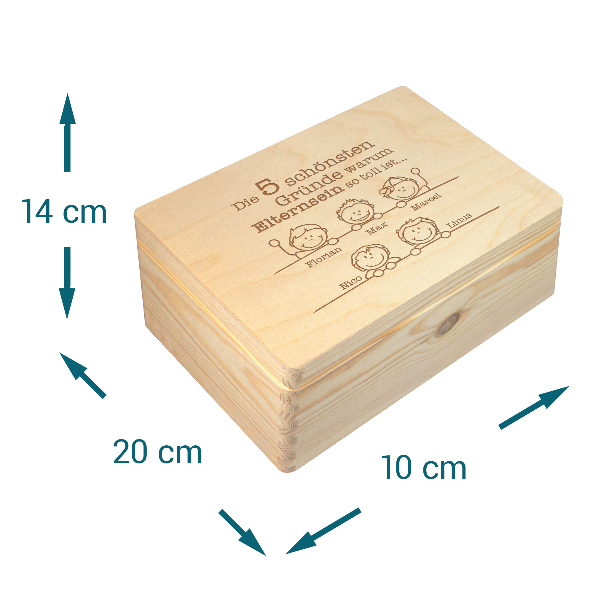 Memory Box mit Gravur - Warum Elternsein so toll ist 2082-05-MZ - 6