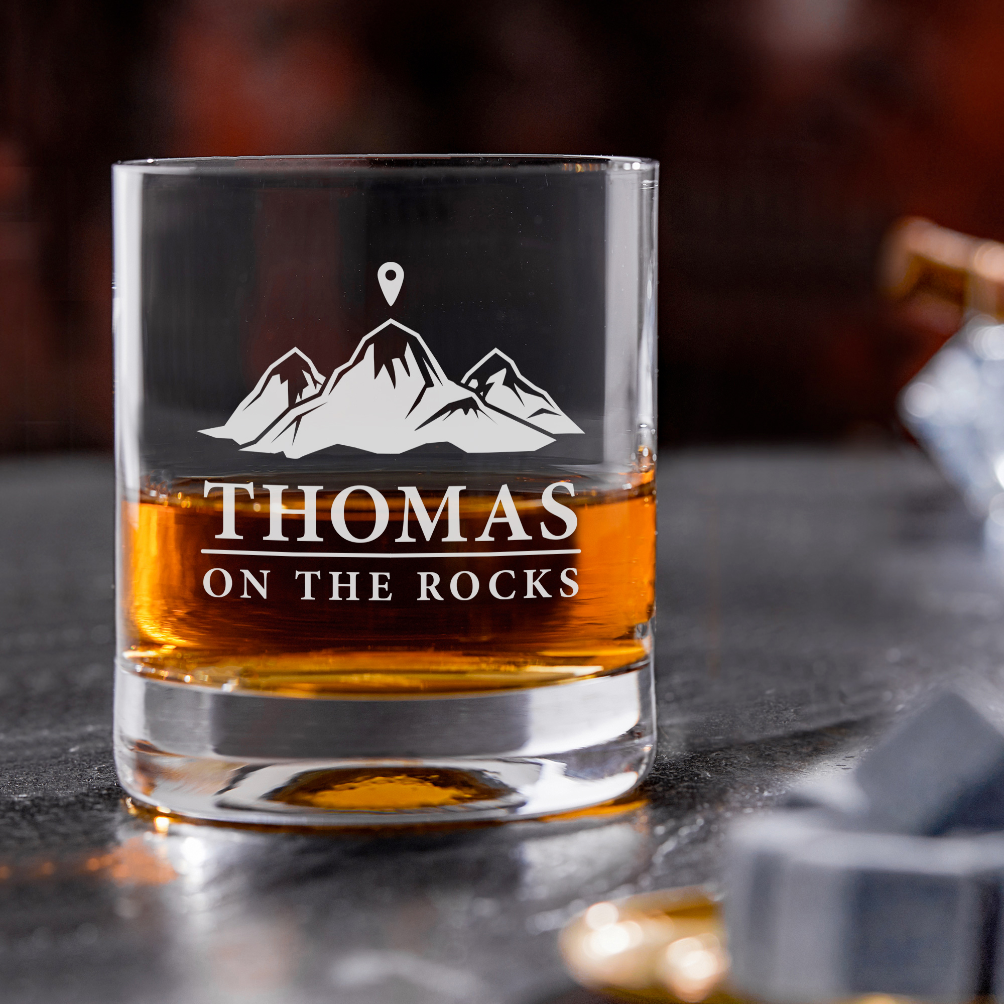 Personalisiertes Whiskyglas - On the Rocks 4022 - 5