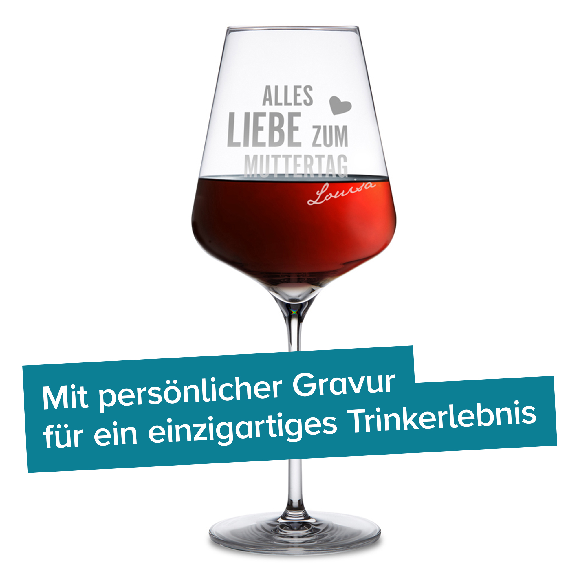 Personalisiertes Weinglas zum Muttertag 1627 - 3