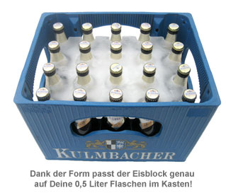 Bierkühler - Eisblockform für Bierkisten - 0,5 l Flaschen 1089 - 1